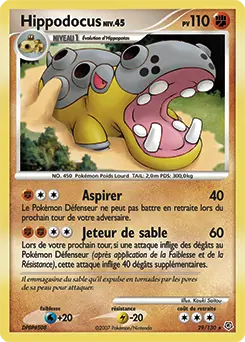 Carte Pokémon Hippodocus #29 — Diamant et Perle