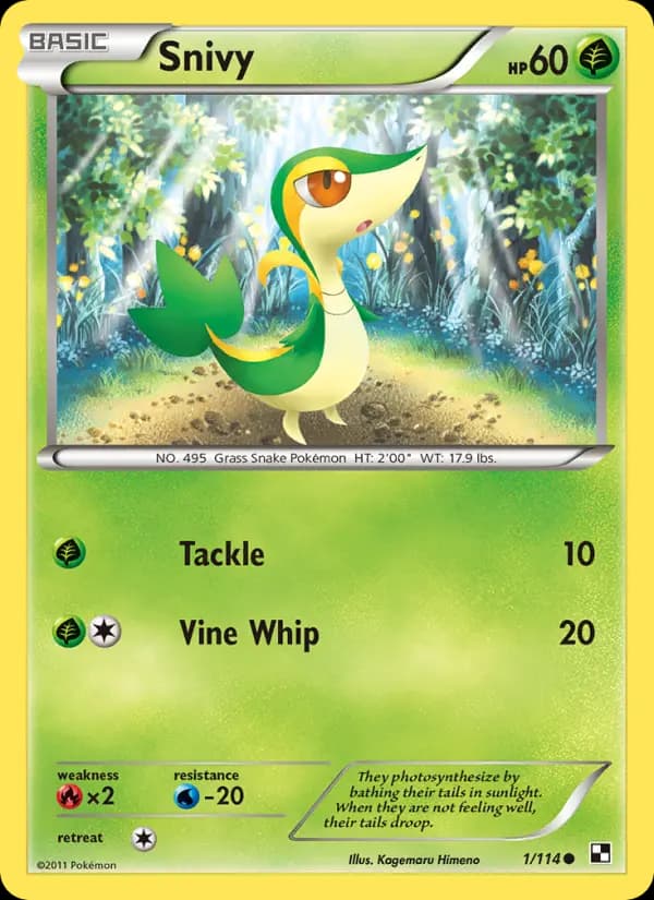 Snivy #1 — Black & White