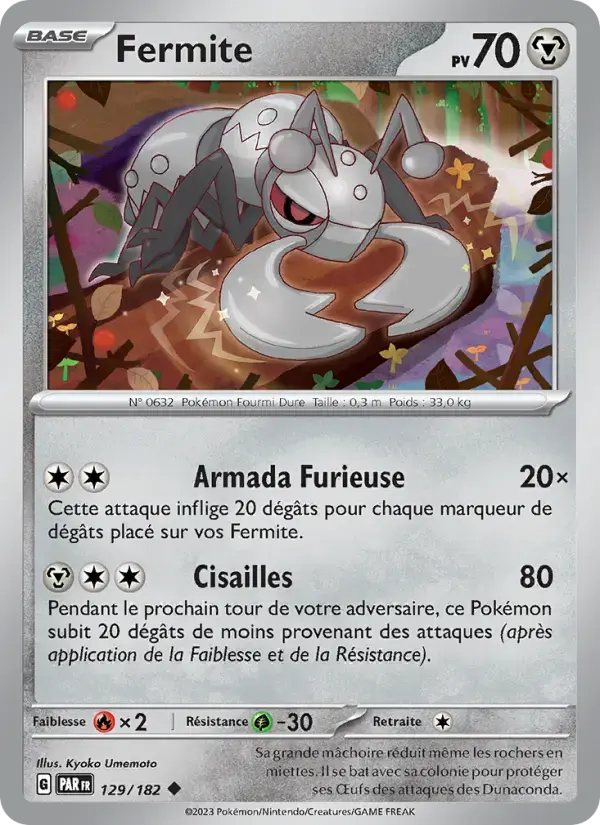 Carte Pokémon Fermite #129 — Faille Paradoxe