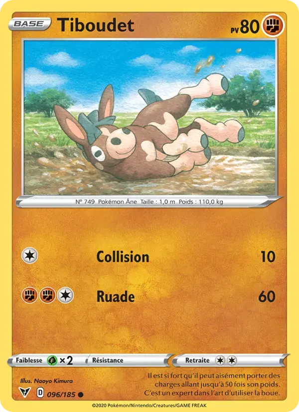 Carte Pokémon Tiboudet #96 — Voltage Éclatant
