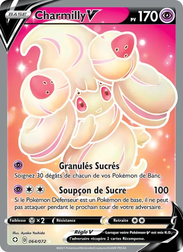 Carte Pokémon Charmilly V #64 — Destinées Radieuses