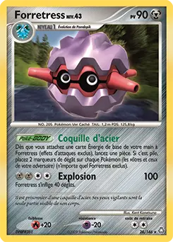Carte Pokémon Foretress #28 — Éveil des Légendes