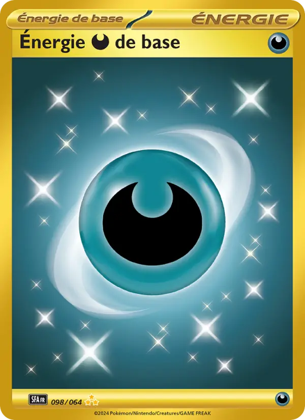 Carte Pokémon Énergie Darkness de base #098 — Fable Nébuleuse