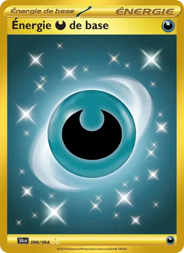 Carte Pokémon Énergie Darkness de base #098 — Fable Nébuleuse