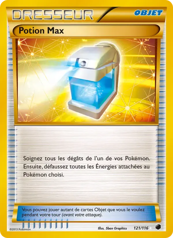 Carte Pokémon Potion Max #121 — Glaciation Plasma