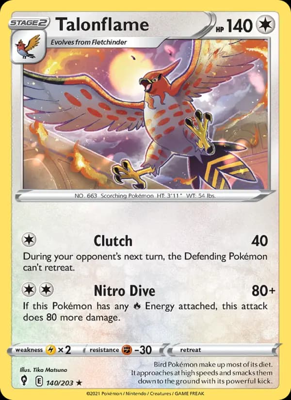 Talonflame #140 — Evolving Skies