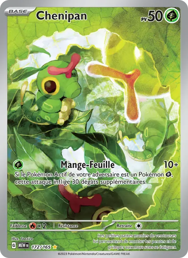 Carte Pokémon Chenipan #172 — Pokémon 151