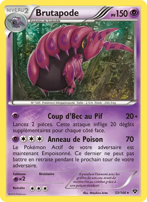 Carte Pokémon Brutapode #53 — XY