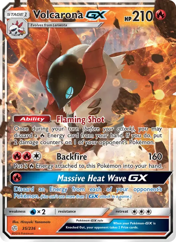 Volcarona GX #35 — Cosmic Eclipse