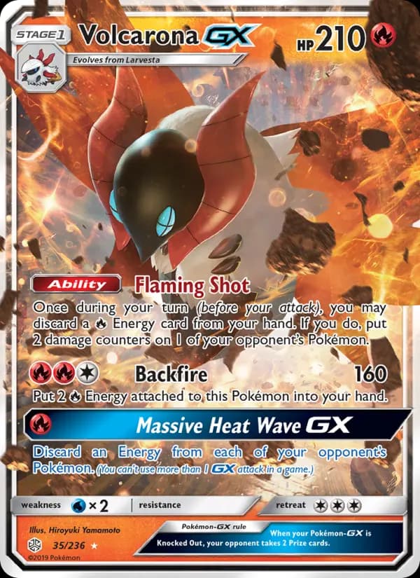 Volcarona GX #35 — Cosmic Eclipse