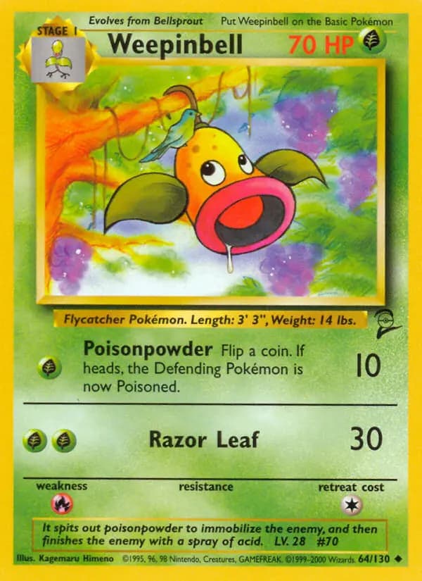 Weepinbell #64 — Base Set 2