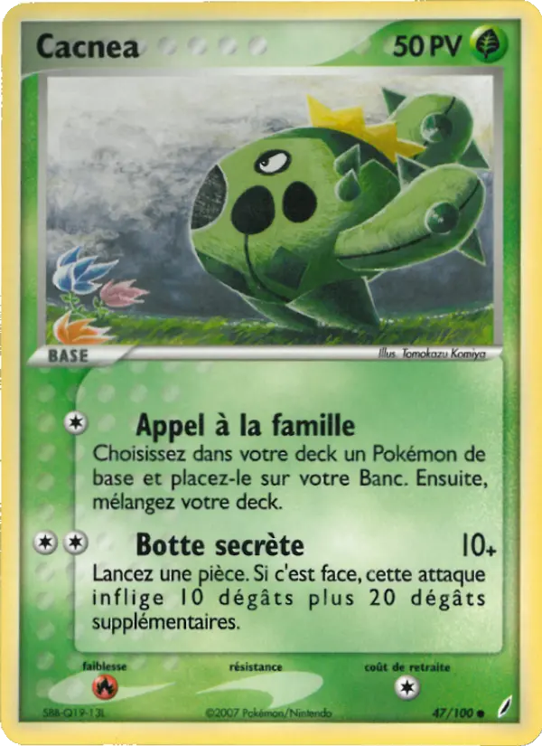 Carte Pokémon Cacnea #47 — Gardiens de Cristal