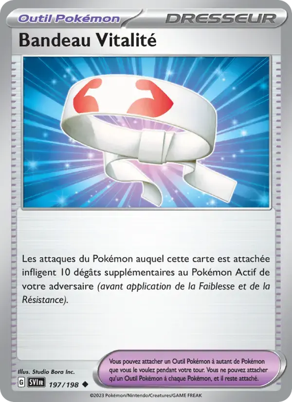 Carte Pokémon Bandeau Vitalité #197 — Écarlate et Violet