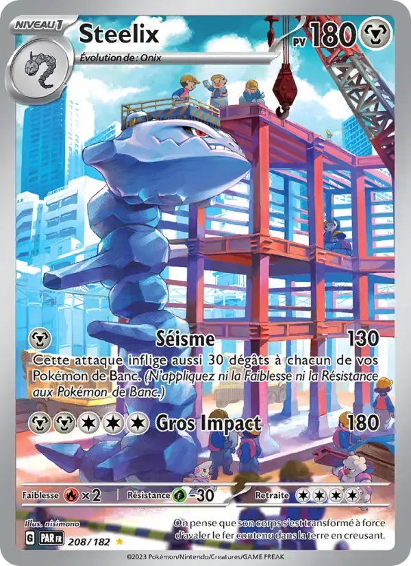 Carte Pokémon Steelix #208 — Faille Paradoxe