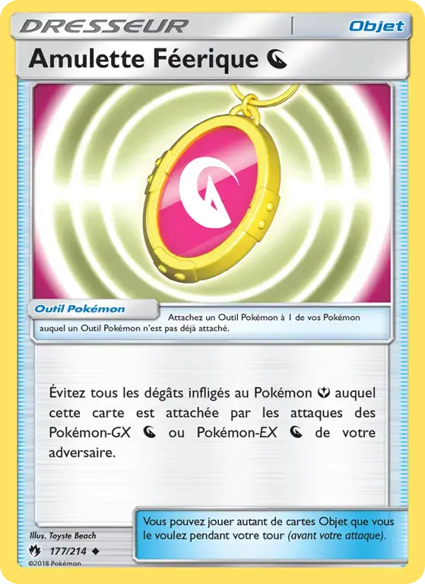 Carte Pokémon Amulette Féerique Dragon #177 — Tonnerre Perdu