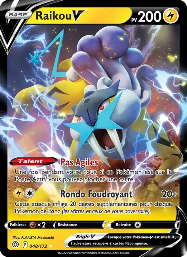 Carte Pokémon Raikou V #048 — Stars Étincelantes