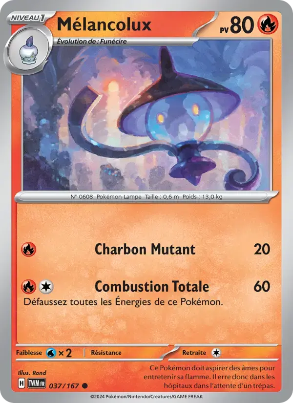 Carte Pokémon Mélancolux #037 — Mascarade Crépusculaire