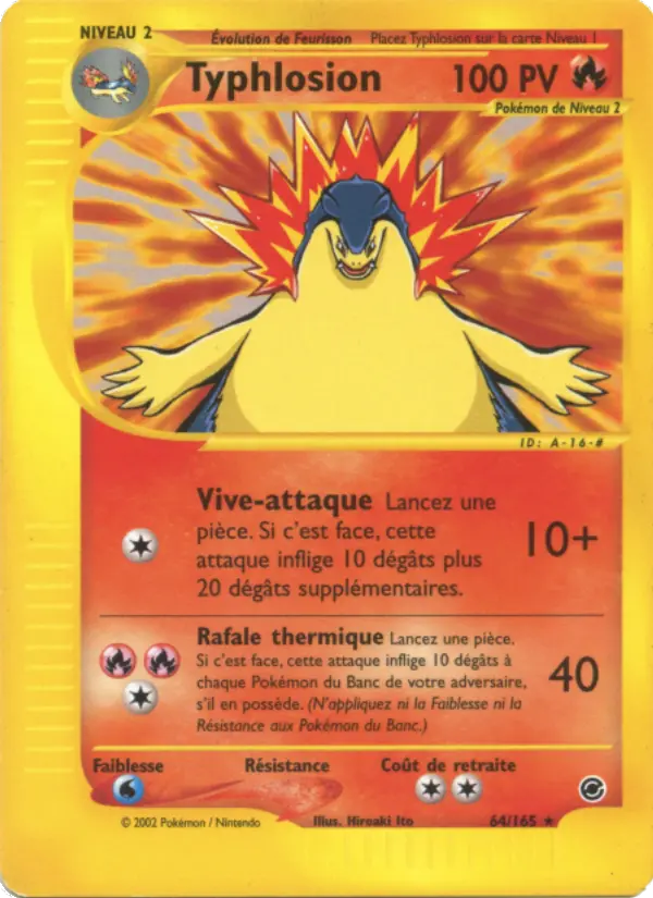 Carte Pokémon Typhlosion #64 — Expédition