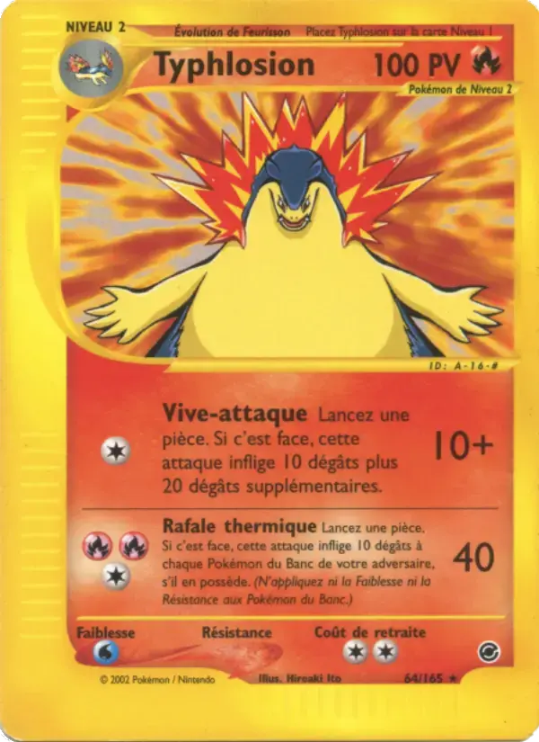 Carte Pokémon Typhlosion #64 — Expédition