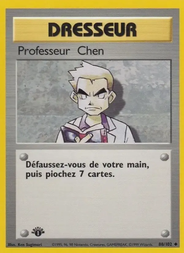 Carte Pokémon Professeur Chen #88 — Set de Base