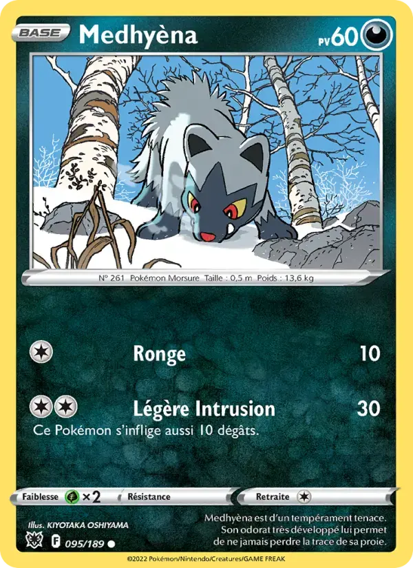 Carte Pokémon Medhyèna #095 — Astres Radieux