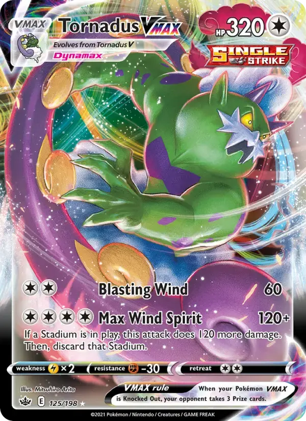 Tornadus VMAX #125 — Chilling Reign