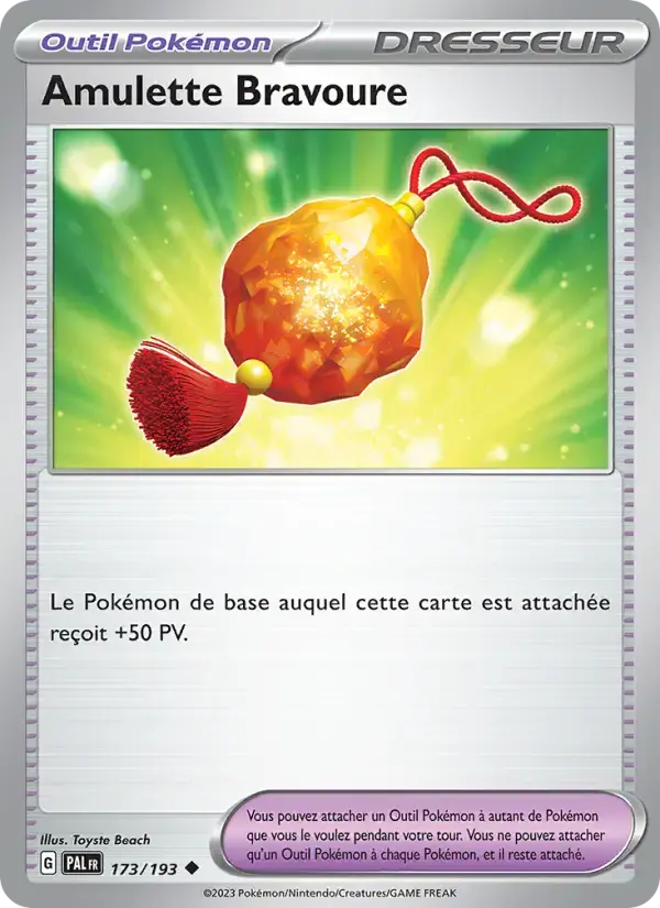 Carte Pokémon Amulette Bravoure #173 — Évolutions à Paldea