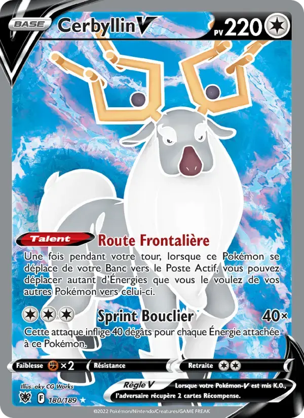 Carte Pokémon Cerbyllin V #180 — Astres Radieux