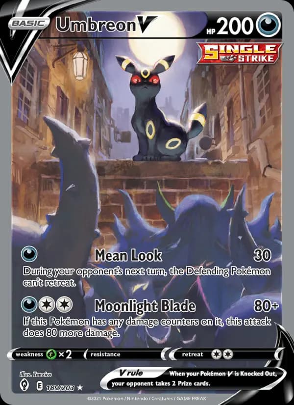 Umbreon V #189 — Evolving Skies
