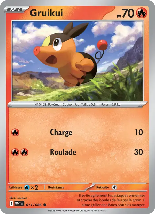 Carte Pokémon Gruikui #011 — Flamme Blanche