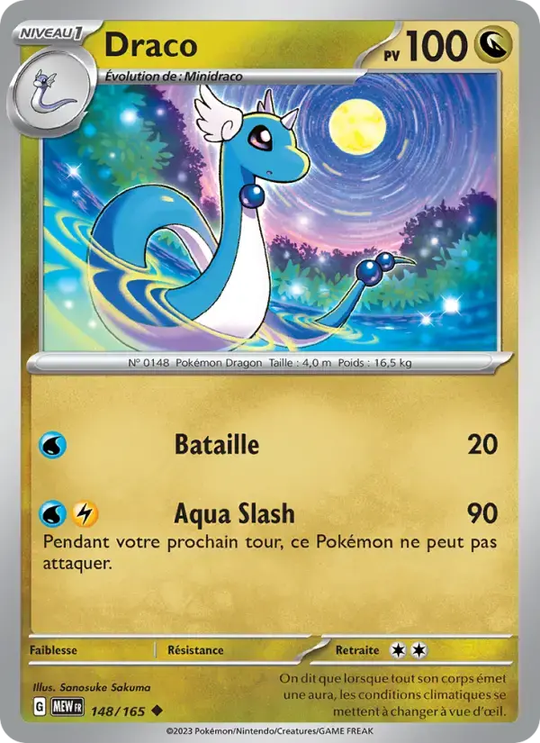 Carte Pokémon Draco #148 — Pokémon 151