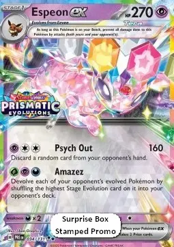 Espeon ex #034 Stamp — Prismatic Evolutions