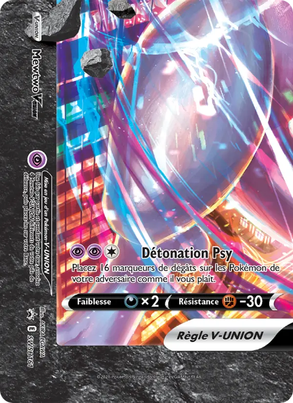 Carte Pokémon Mewtwo V-UNION #SWSH161 — Promos Épée et Bouclier