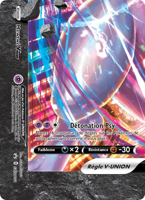 Carte Pokémon Mewtwo V-UNION #SWSH161 — Promos Épée et Bouclier
