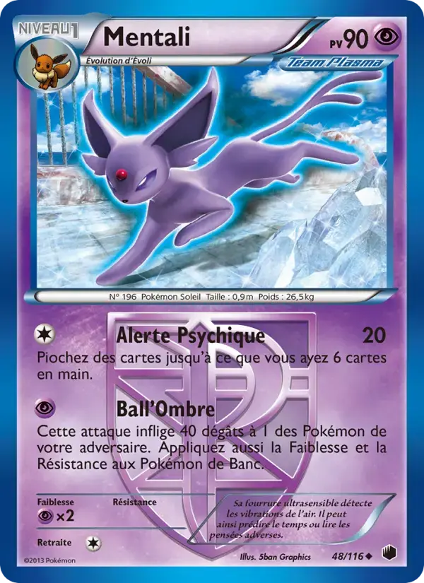 Carte Pokémon Mentali #48 — Glaciation Plasma