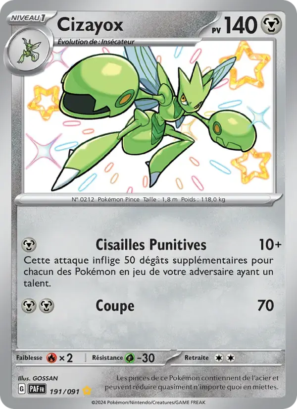 Carte Pokémon Cizayox #191 — Destinées de Paldea