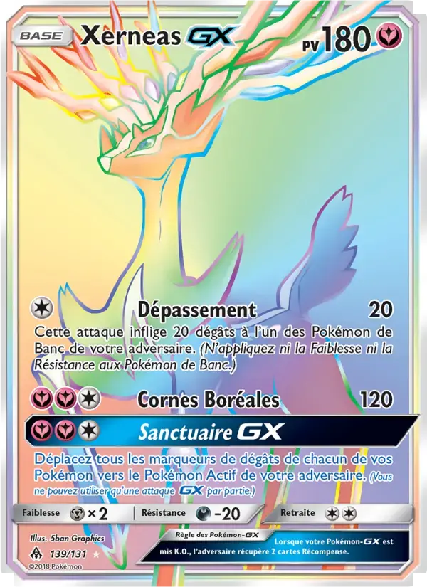 Carte Pokémon Xerneas GX #139 — Lumière Interdite