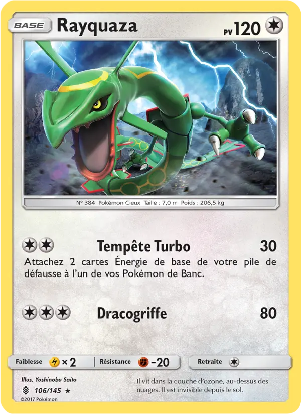 Carte Pokémon Rayquaza #106 — Gardiens Ascendants