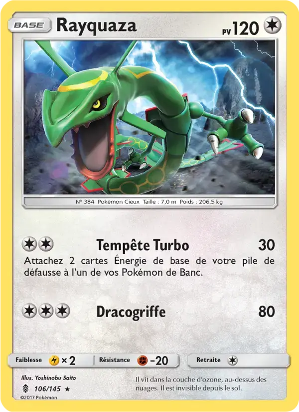 Carte Pokémon Rayquaza #106 — Gardiens Ascendants