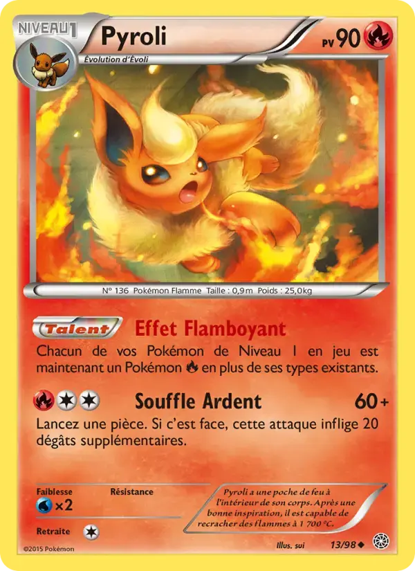 Carte Pokémon Pyroli #13 — Origines Antiques