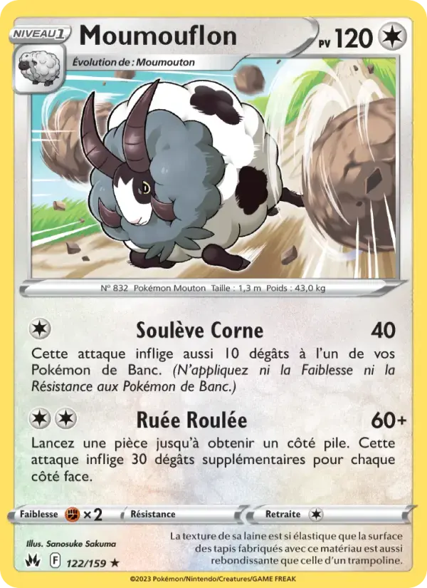 Carte Pokémon Moumouflon #122 — Zénith Suprême