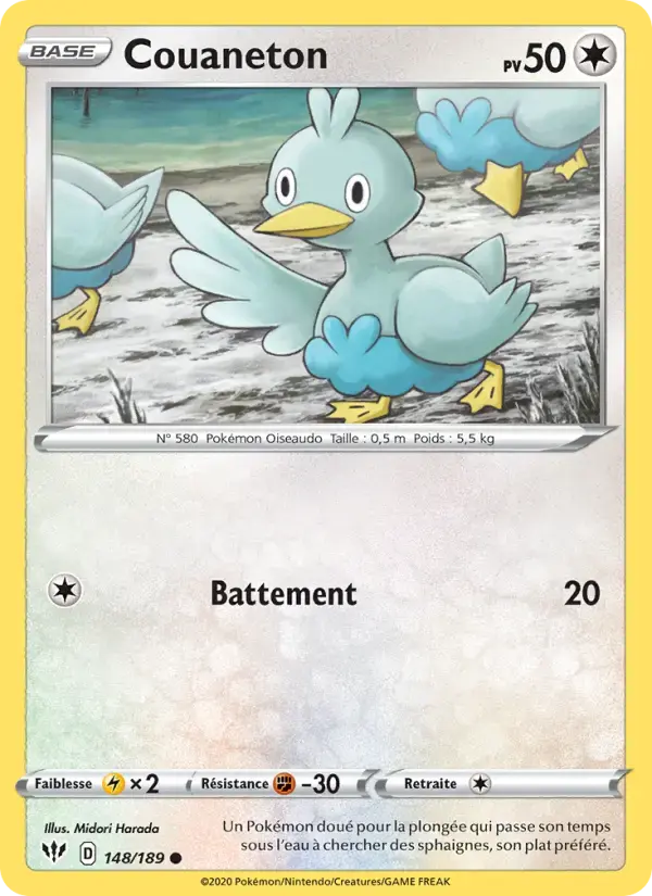 Carte Pokémon Couaneton #148 — Ténèbres Embrasées
