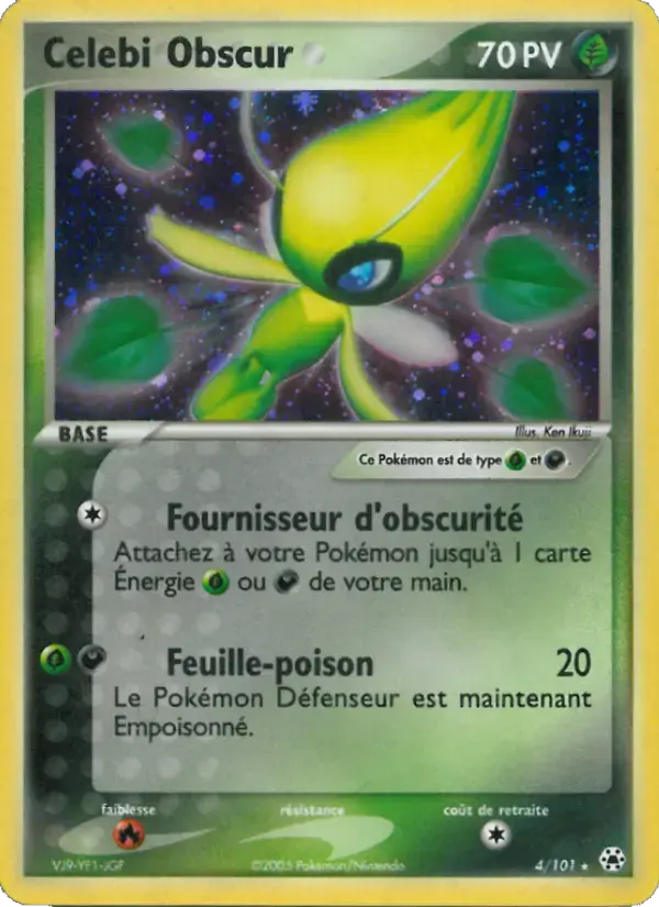 Carte Pokémon Celebi Obscur #4 — Légendes Oubliées
