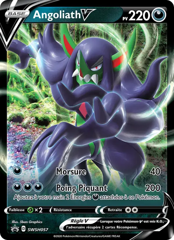 Carte Pokémon Angoliath V #SWSH057 — Promos Épée et Bouclier