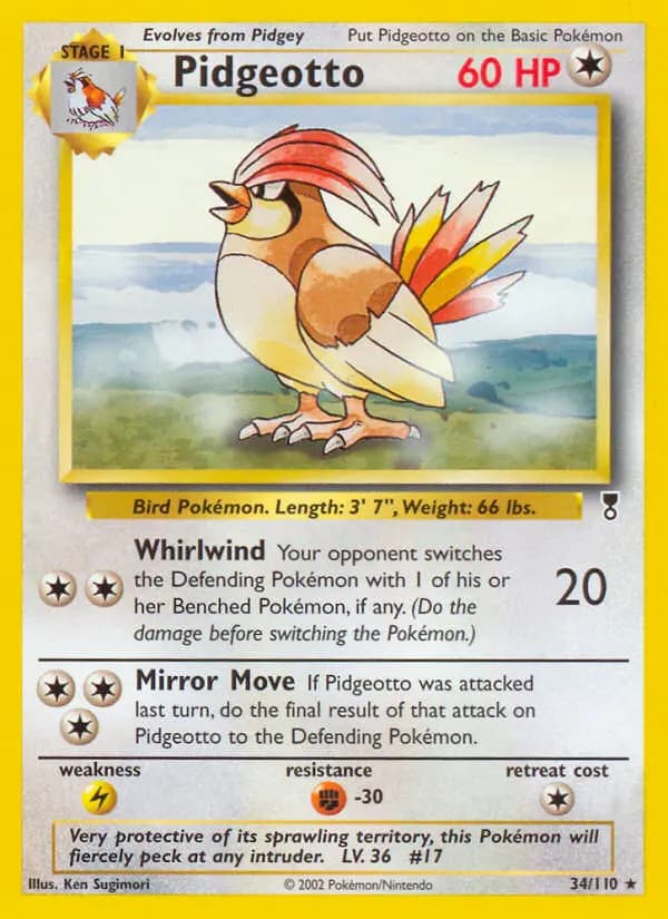 Pidgeotto #34 — Legendary Collection