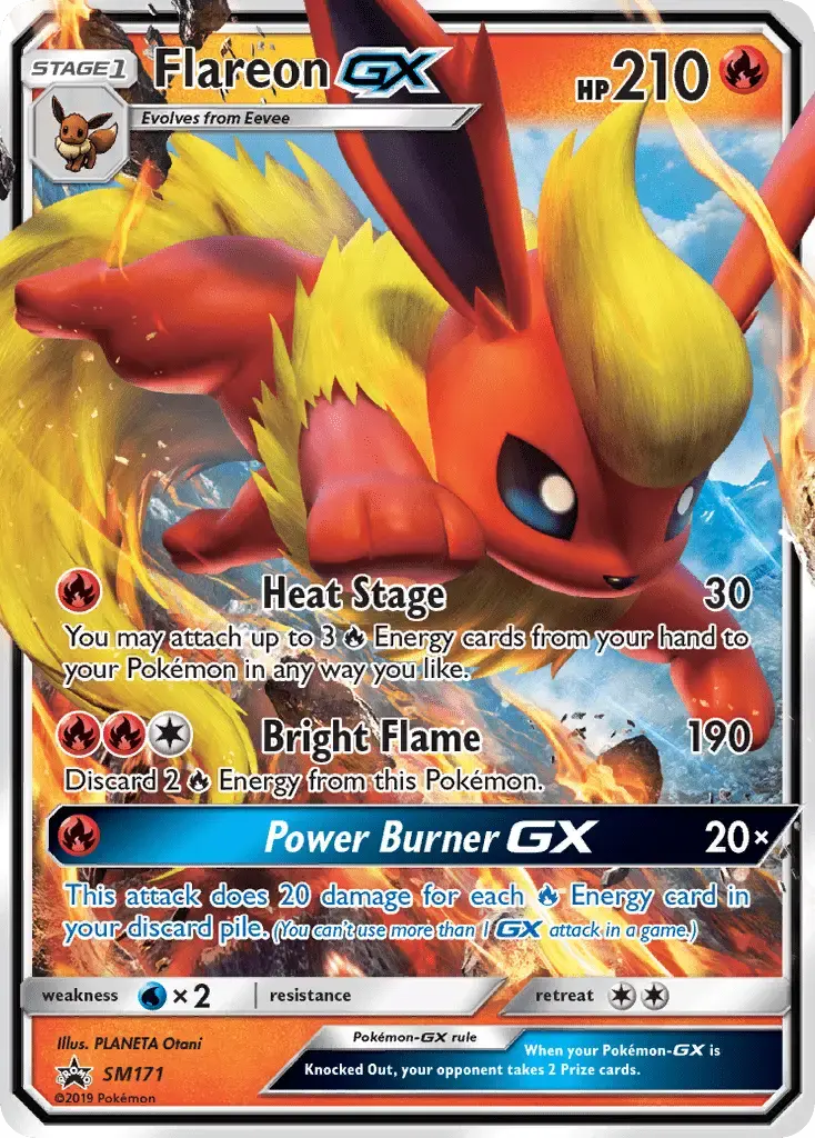 Flareon GX #SM171 — Sun & Moon Promos
