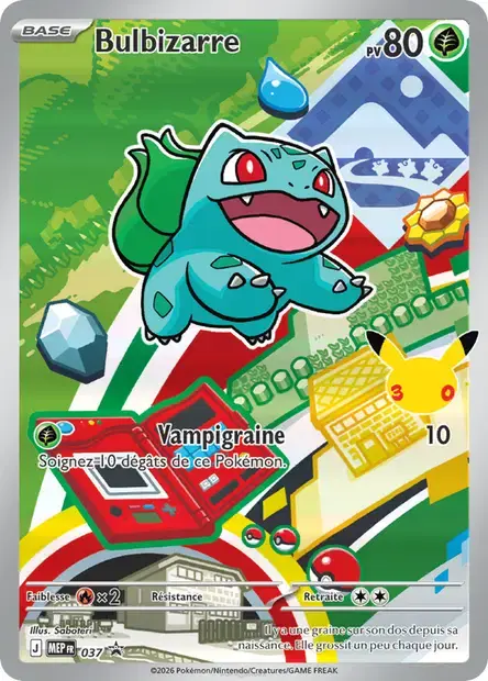 Carte Pokémon Bulbizarre #037 — Promos Méga-Évolution