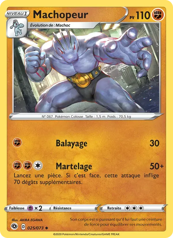Carte Pokémon Machopeur #25 — La Voie du Maître