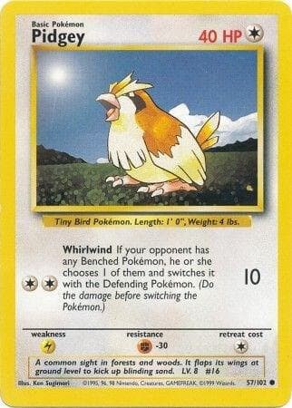 Pidgey #57 — Base Set