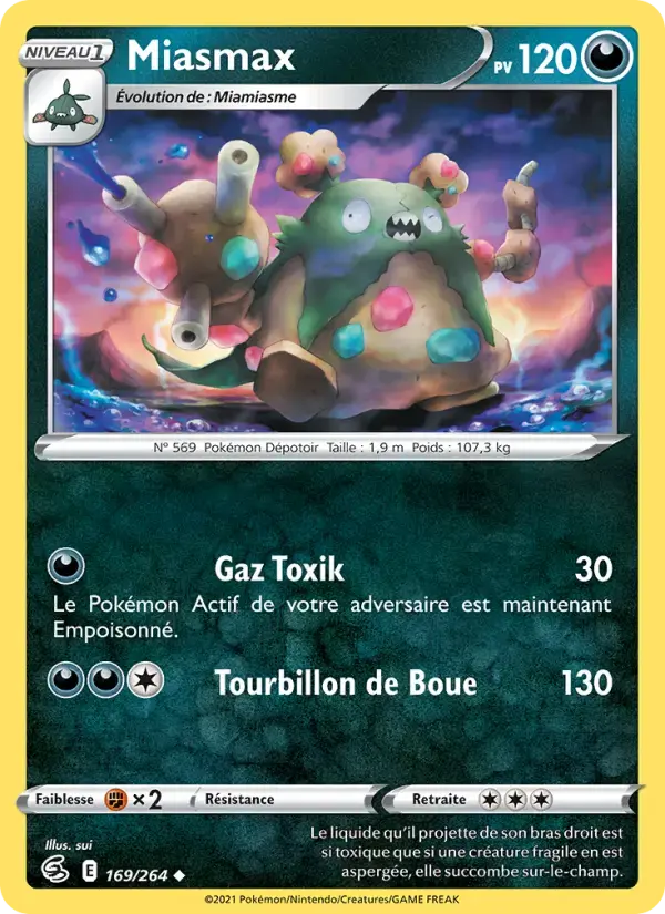 Carte Pokémon Miasmax #169 — Poing de Fusion